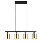 Zlaté závěsné světlo designové, Loeka