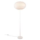 Béžová stojací lampa látková, Vijay, s vypínačem