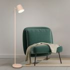 Hnědá nabíjecí stojací lampa kovová, Suraya, 4,5W, LED 3000 K, s 3stupňovým stmíváním