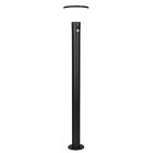 Černá solární venkovní lampa stojací moderní, Nebahat, 3W, LED 4000 K, IP44