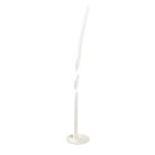 Bílá stojací lampa designová, Quirinus, 19W, LED 4000 K, s vypínačem