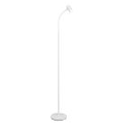 Bílá stojací lampa moderní, Suradj, s vypínačem