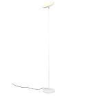 Bílá stojací lampa moderní, Shahid, 17W, LED nastavitelný od teplé po studenou bílou, s dotykovým stmívačem
