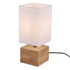 Hnědá stolní lampa moderní, Job, s vypínačem