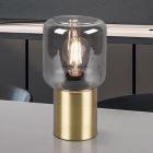 Mosazná stolní lampa moderní, Gail, s vypínačem