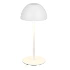 Bílá nabíjecí stolní lampa plastová, Mikhail, 2W, LED 3000 K, IP44, s dotykovým stmívačem