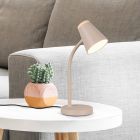 Hnědá stolní lampa moderní, Rahul, 4,5W, LED 3000 K, s vypínačem