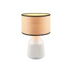 Keramická stolní lampa bílá, Shivam