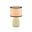 Keramická stolní lampa zelená, Shivam