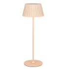 Hnědá nabíjecí venkovní stolní LED lampa moderní, Reshma, 1,5W, LED 3000 K, IP44, s dotykovým stmívačem