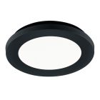 Černé stropní světlo do koupelny moderní, Gistrup, 10W, LED 3000 K, IP44