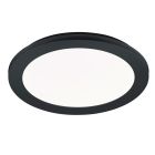 Černé stropní světlo do koupelny moderní, Gistrup, 15W, LED 3000 K, IP44