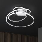 Chromové stropní světlo designové, Marell, 36W, LED 4000 K, s 3stupňovým stmíváním