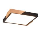 Černé stropní světlo moderní, Selinde, 20W, LED 3000 K, s 3stupňovým stmíváním