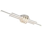 Niklové stropní světlo moderní, Saloua, 20W, LED 3000 K, s 3stupňovým stmíváním