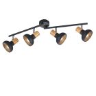 Černé stropní bodové světlo moderní, Toos