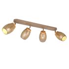 Hnědé stropní bodové světlo moderní, Delana