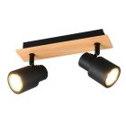 Černé stropní bodové světlo moderní, Rajeev