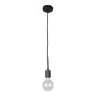 Industriální stropní svítidlo bez stínidla černé, Bolb