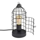 Industriální stolní lampa černá, Minca, s vypínačem