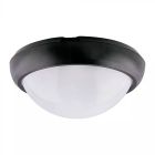 Plastová lampa na chodbu černá, Xenia, 8W, LED 6400 K, IP54