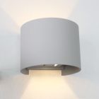 Moderní lampa up down šedá, Dion, 6W, LED 3000 K, IP65