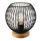 Industriální stolní lampa černá, Wiro, s vypínačem