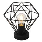 Industriální stolní lampa černá, Jochem, s vypínačem