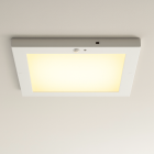 Plastové stropní světlo s čidlem bílé, Luan, 20W, LED 3000 K