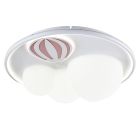 Kovové stropní svítildlo do dětského pokoje růžové, Balloon, 42W, LED 3000 K, s 3stupňovým stmíváním