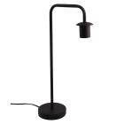 Hliníková stolní lampa bez stínidla černá, Rika