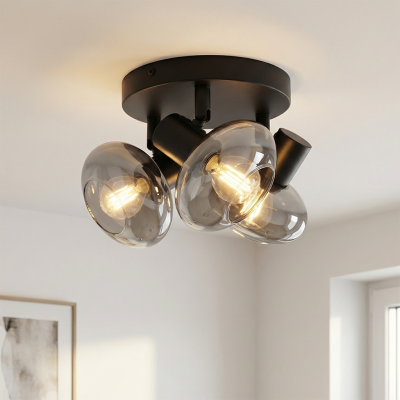 Designové stropní bodové světlo černé, Skip