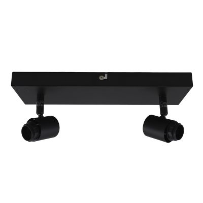 Hliníkové stropní svítidlo černé, Rika