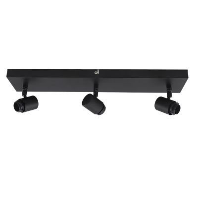 Hliníkové stropní svítidlo černé, Rika