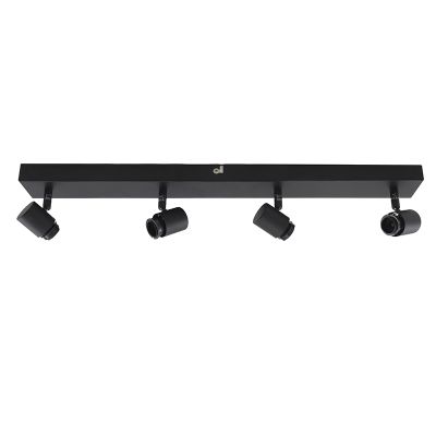 Hliníkové stropní svítidlo černé, Rika