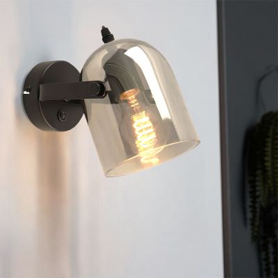 Designové nástěnné bodové světlo šedé, Clyde