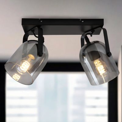 Designové stropní bodové světlo šedé, Clyde