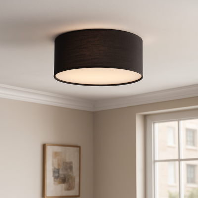 Látkové stropní světlo černé, Mendy