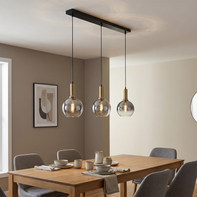 Designové závěsné světlo šedé, Emerson