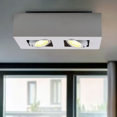 Moderní přisazené stropní svítidlo bílé, Akira