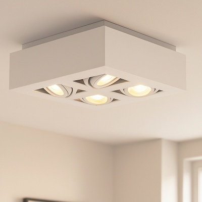 Moderní přisazené stropní svítidlo bílé, Akira