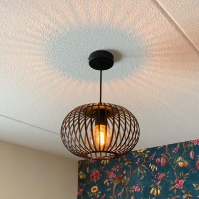 Industriální závěsné světlo černé, Lieve