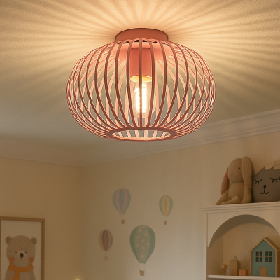 Industriální stropní světlo růžové, Lieve