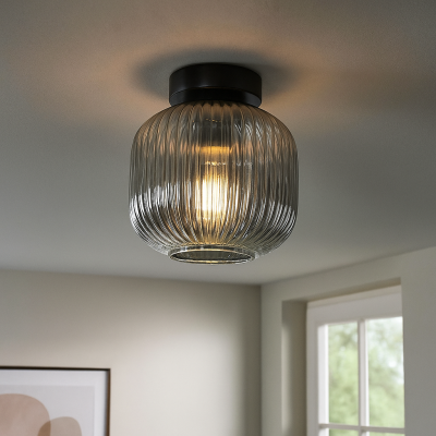 Retro stropní svítidlo šedé, Charlois