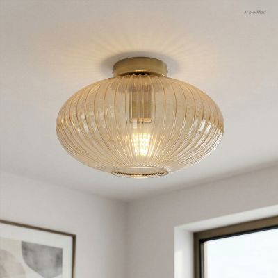 Designové stropní světlo jantarové, Charlois