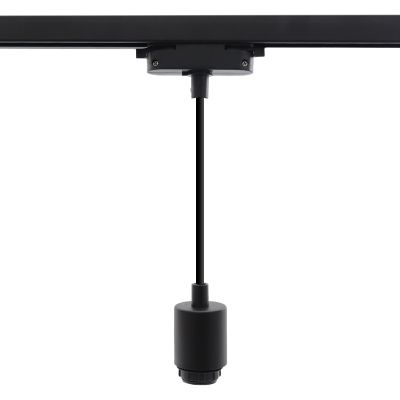 Plastové 1 fázové lištové světlo černé, Merve