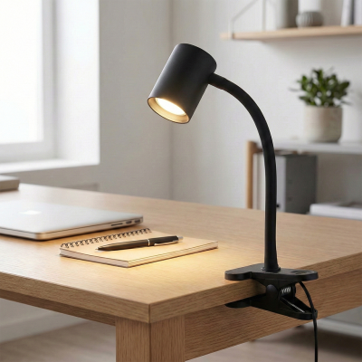 Moderní světlo s klipem černé, Elena, s vypínačem