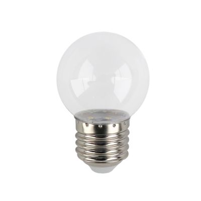 Teplá bílá průhledná LED žárovka - 1 Watt