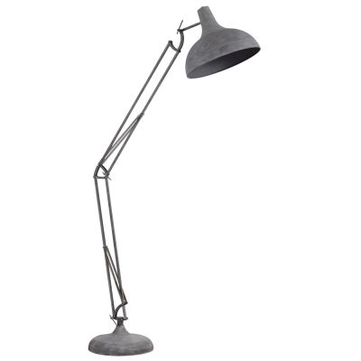 Industriální stojací lampa šedá, Hobbo