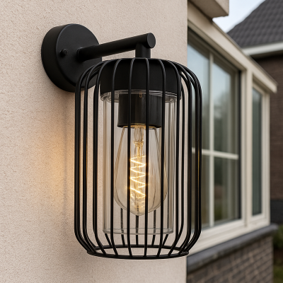 Moderní venkovní světlo černé, Enya, IP44